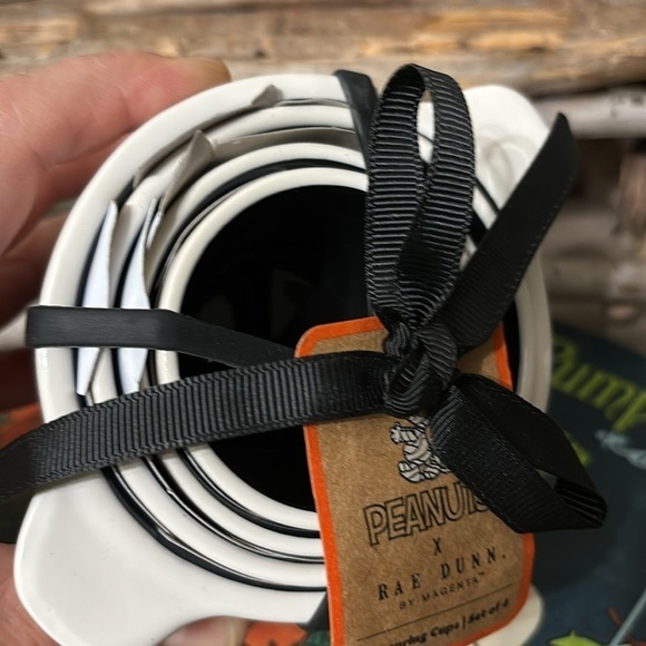 NWT RAE DUNN X PEANUTS SNOOPY BOO GHOSTS & BATS HALLOWEEN MEASURING CUPS - Picture 7 of 9